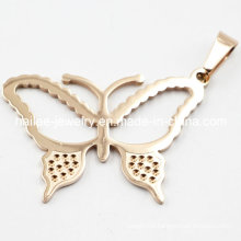 Unique Stainless Steel Butterfly Fashion Pendant Jewelry